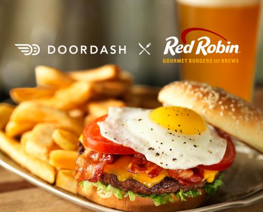 Red Robin Joins DoorDash to Deliver Gourmet Burgers and More by