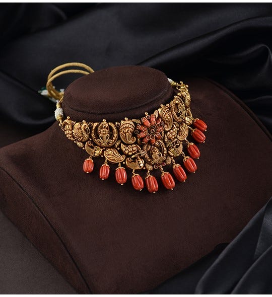 Explore the allure of 22K gold jewelry at Krishnajewelers.com with 