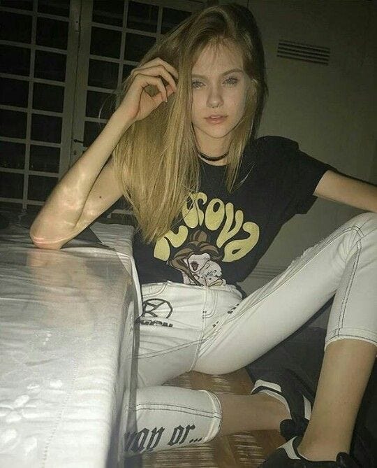 Skinny teenager