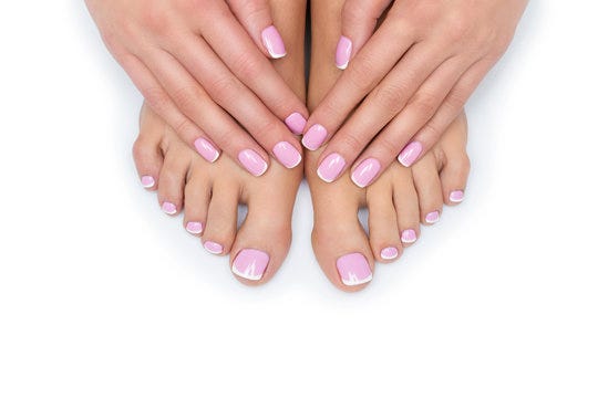 Treat Yourself To Fabulous Pink French Tip Toenails By Ari Mars Medium