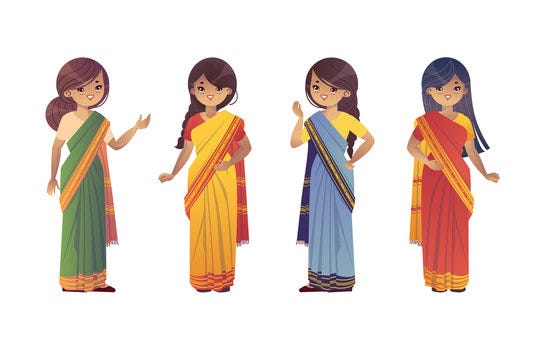 Tying outlet a sari