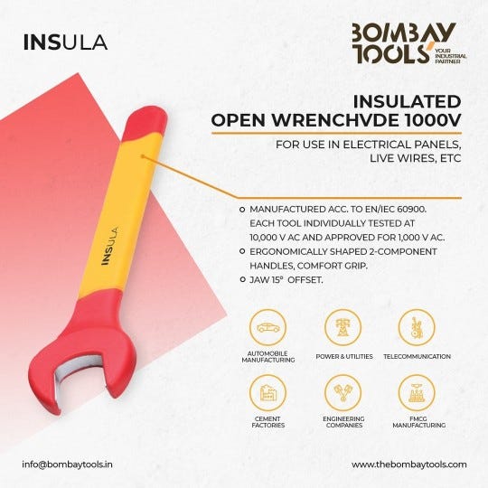 Importance of VDE 1000V Insulated Open Wrench for Electrical Safety