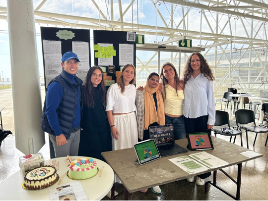 Sayda and our team at the exhibition