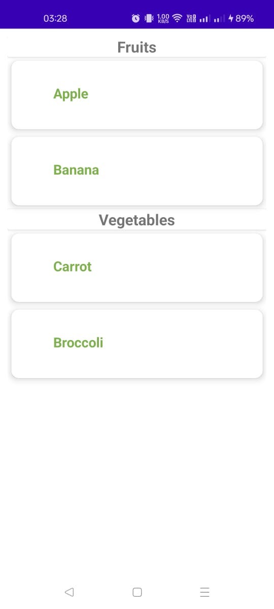 Creating a RecyclerView with Multiple Headers in Android Using Kotlin ...