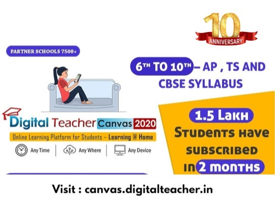 Digital Teacher Digital Teacher Canvas Online learning Platform for Students.