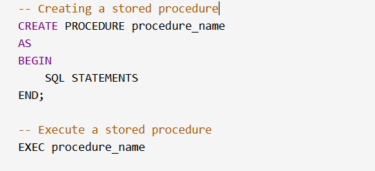 SQL Server Stored Procedures. A Stored Procedure (SP) is a… | by Vamsi ...
