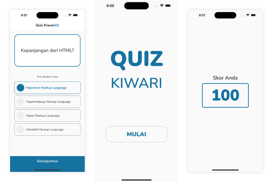Aplikasi Quiz Kiwari Menggunakan Flutter & Dart - KelasKiwari - Medium