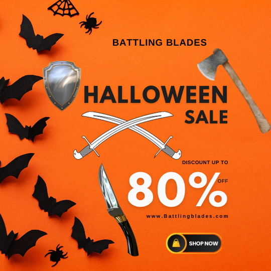 Get Ready for Halloween with Swords, Knives, Axes, and Armor from