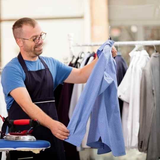 In any dry cleaning process, dry cleaners follow four steps