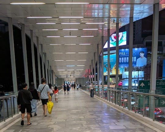 Pedestrian skywalks in Bangkok