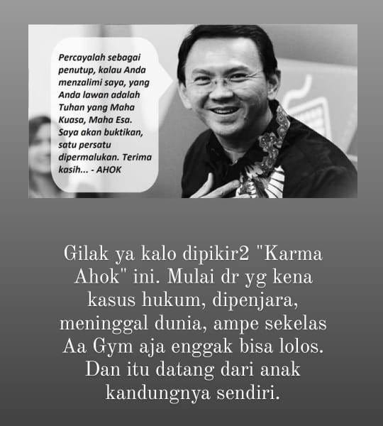 Karma Ahok?