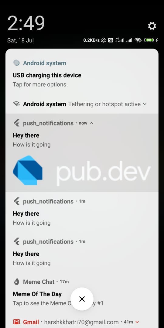Sending Push notification with Flutter | by Harsh Kumar Khatri ...