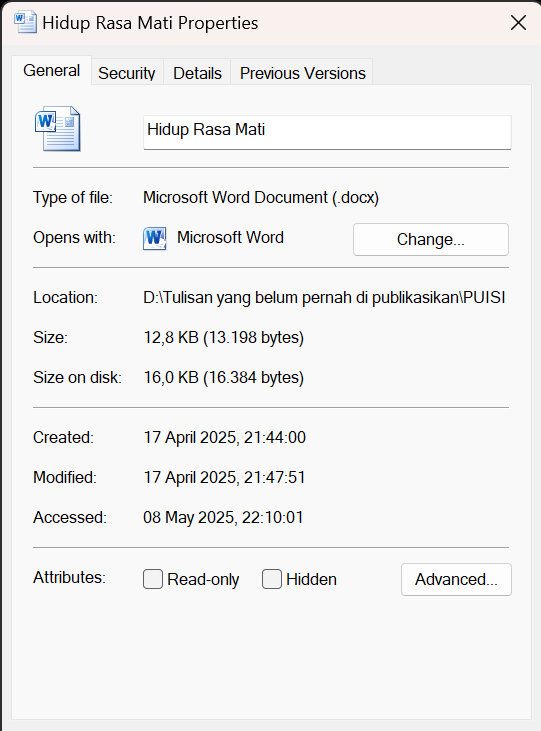 Puisi Ketiga