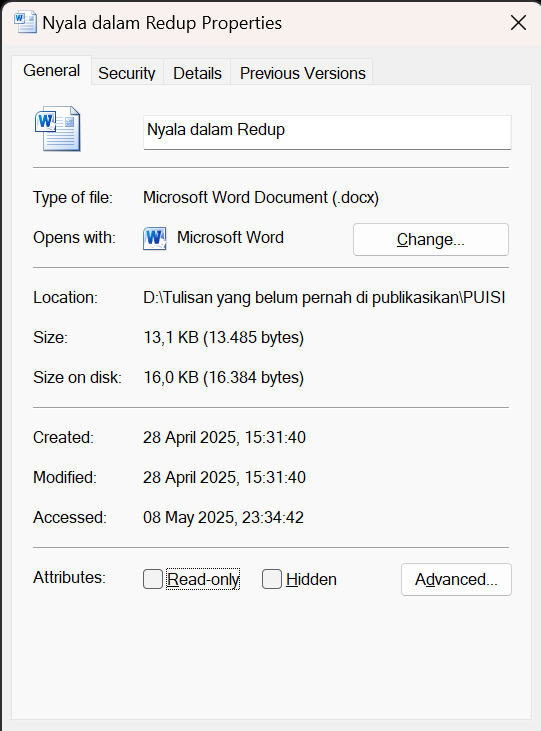 Puisi Kesembilan