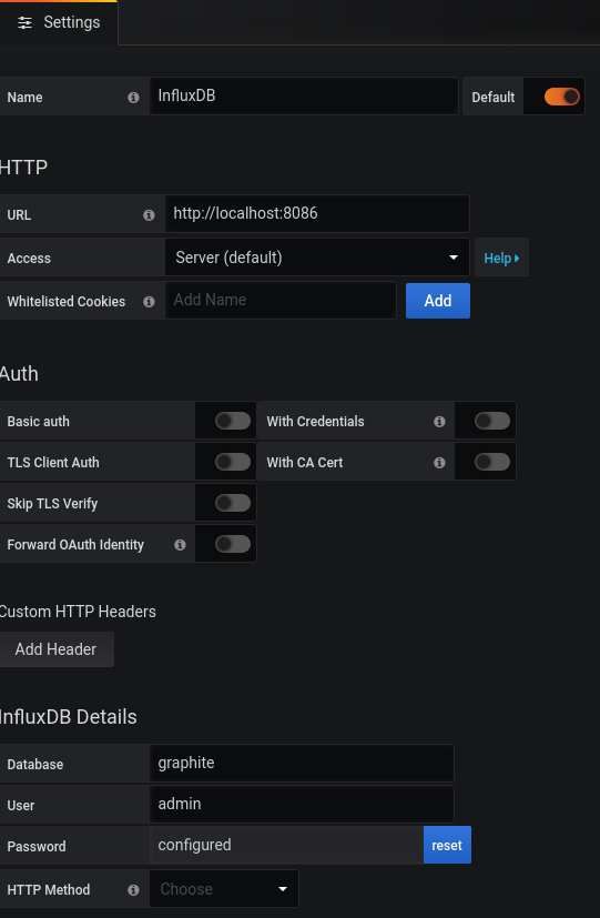 Run Grafana in Docker with InfluxDB and Graphite support - Donald Le ...
