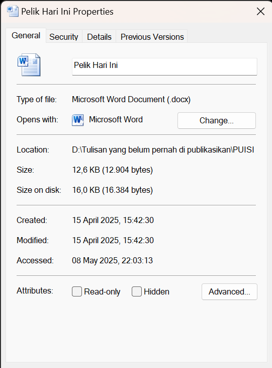Puisi Kedua