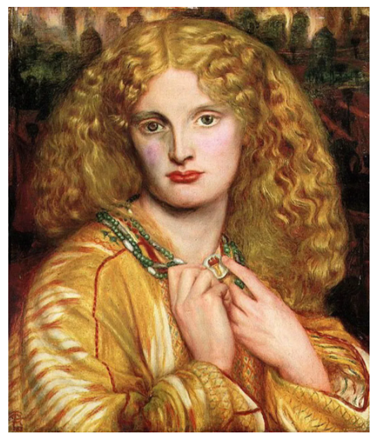 Dante Gabriel Rossetti (1828–1882), Helen of Troy (1863), Hamburger Kunsthalle, Hamburg, Germany