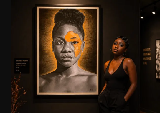 Meet DiamondsArt, the self-taught Nigerian artist from Delta State redefining identity through…