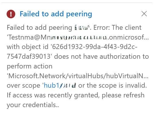 Auto Connect a virtual network to a Virtual WAN hub — Azure Policy