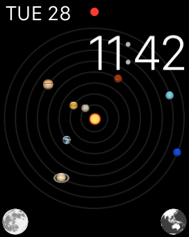 Solar system apple watch clearance