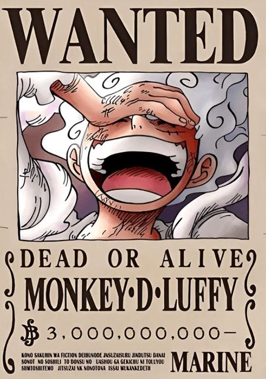 Quelle est la prime de Luffy ?. La prime de Luffy ? by achat Boo Medium