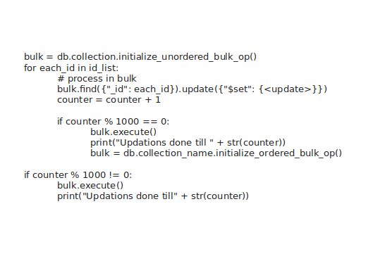Mongo Bulk Updations and Indexing | by Arpit Khandelwal | Medium