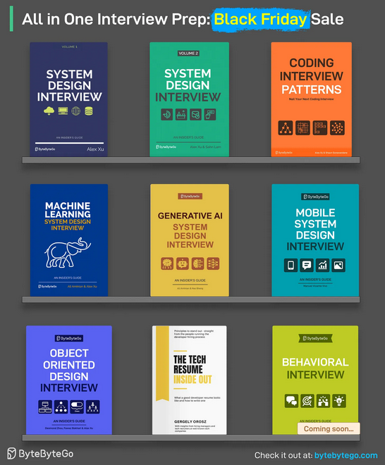 ⌛ByteByteGo Black Friday and Cyber Monday SALE is LIVE! — 30% OFF Limited Time Offer