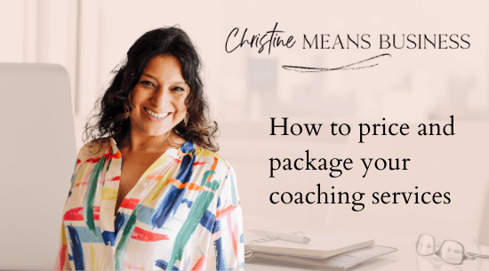 How to price and package your coaching services