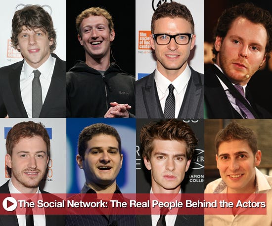 social network movie actors