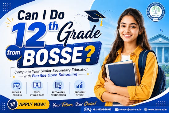 Can I do 12th grade from BOSSE?