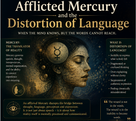 Afflicted Mercury and the distortion of language.