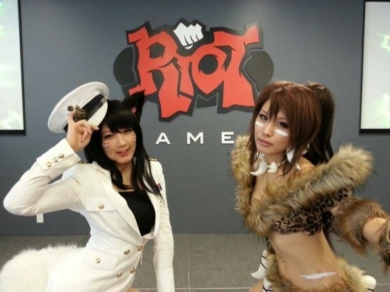 Spiral Cats during their visit to Riot Games headquarters (photo src: Spiral Cats)
