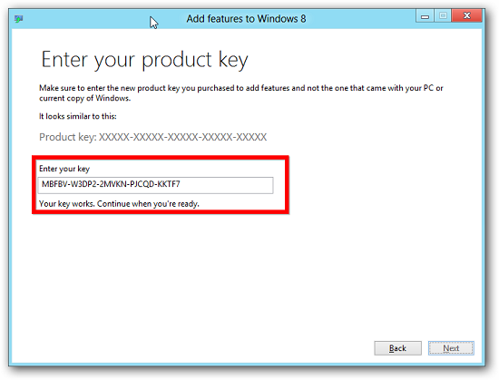 Enter 25 Digit Product Key