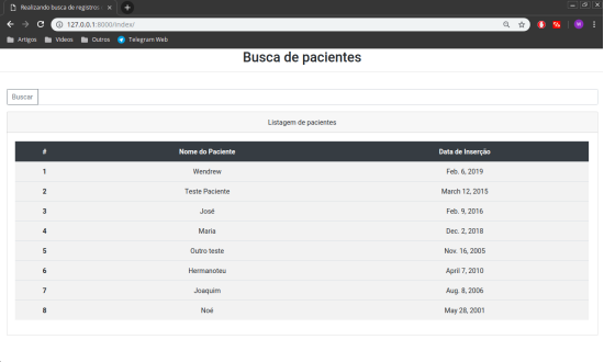 Resultado Busca