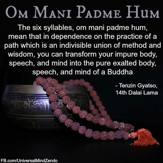 The Best Mantra for 2018: Om Mani Padme Hum | by Enchanted Seashells by  Princess Rosebud | Medium