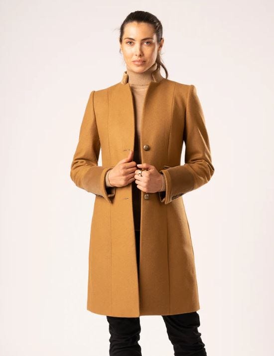 100 wool camel coat Clearance