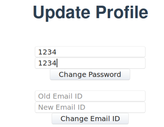 Setting the password to “1234“
