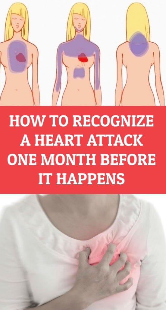 How to recognize a heart attack one month before it happens