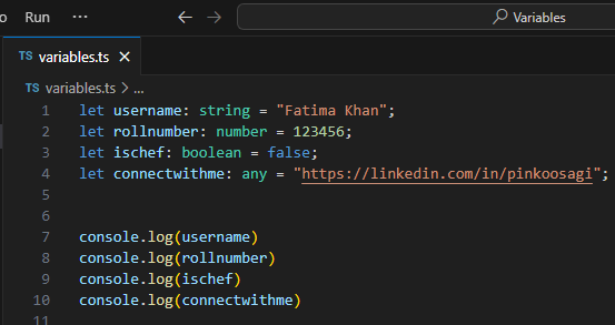 TypeScript - Variables. The following content builds upon my… | by ...