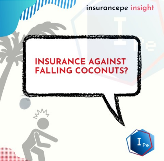 Falling coconuts can cause injury to the head, back, shoulders and