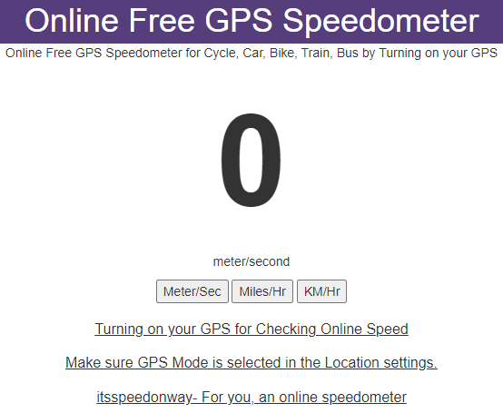 Itsspeedonway Online Speedometer. How do you keep track of your speed… | by  Kapilsha | Medium