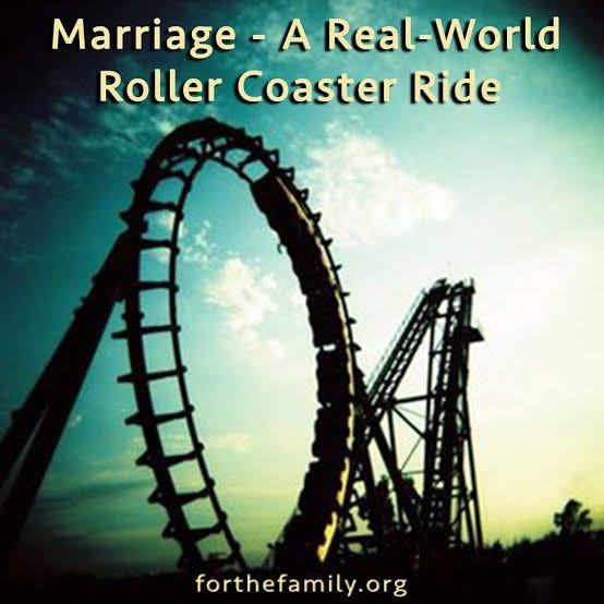 Marriage a roller coaster ride . It s my 20th anniversary and I