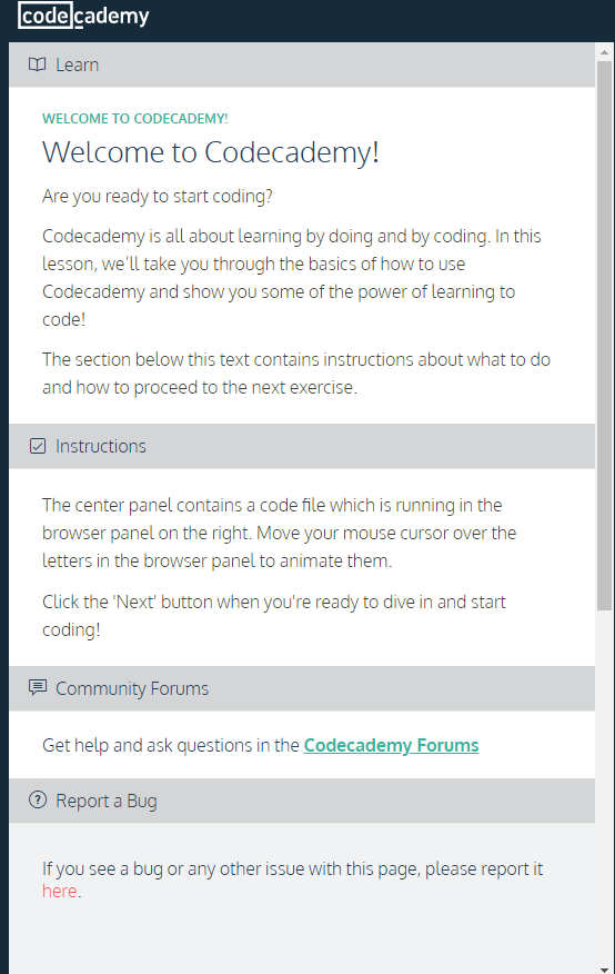 Cadet at Codeacademy. Codeacademy.com is great learning tool… | by ...