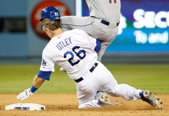 Dodgers: Chase Utley Makes Appearance at Dodger Stadium