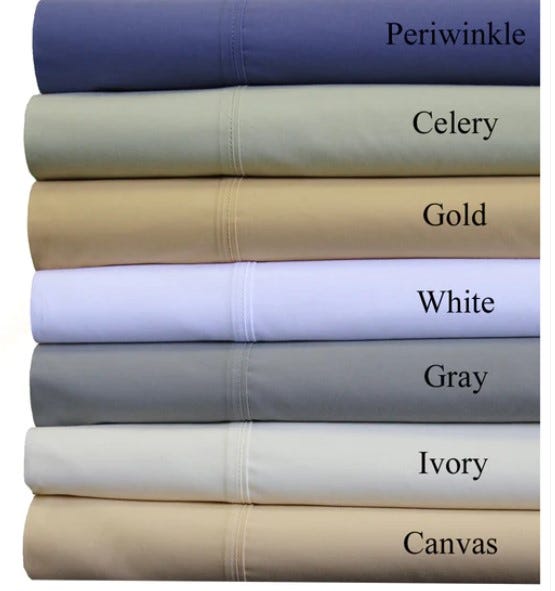 Twin Fitted Sheets Sold Separately Egyptian Home Linens Medium