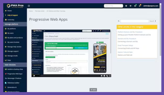 Web Applications Builder