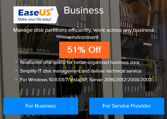 51% Off — EaseUS Partition Master Technician Edition Discount Coupon Code