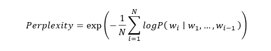 “If the model is confident in its predictions, the perplexity is low”