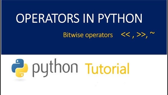 Bitwise Operators in Python.. In this post we will talk about Bitwise ...