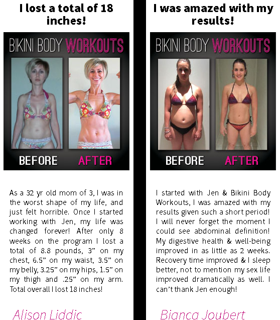 Bikini body program hot sale